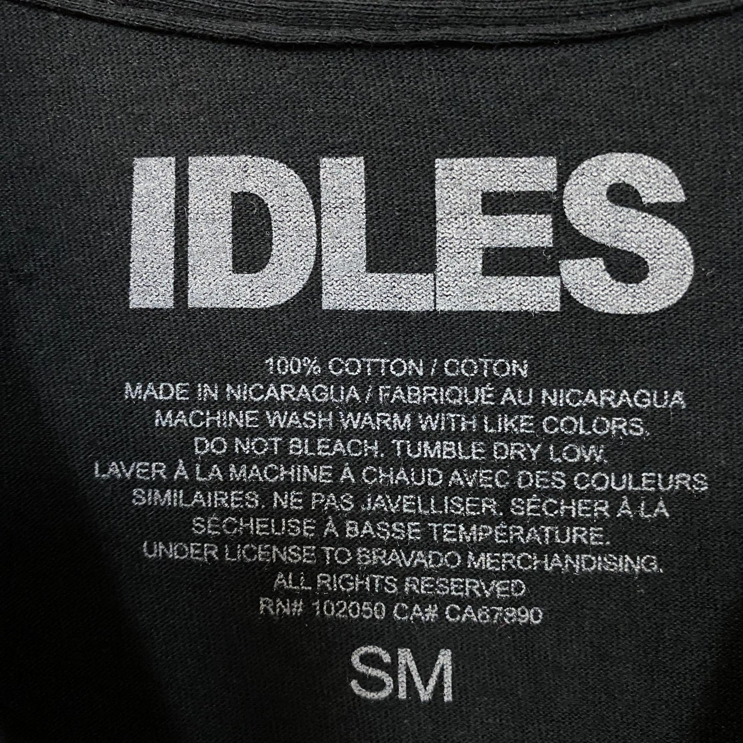 IDLES Flowers Graphic Punk Rock Band T-Shirt SM