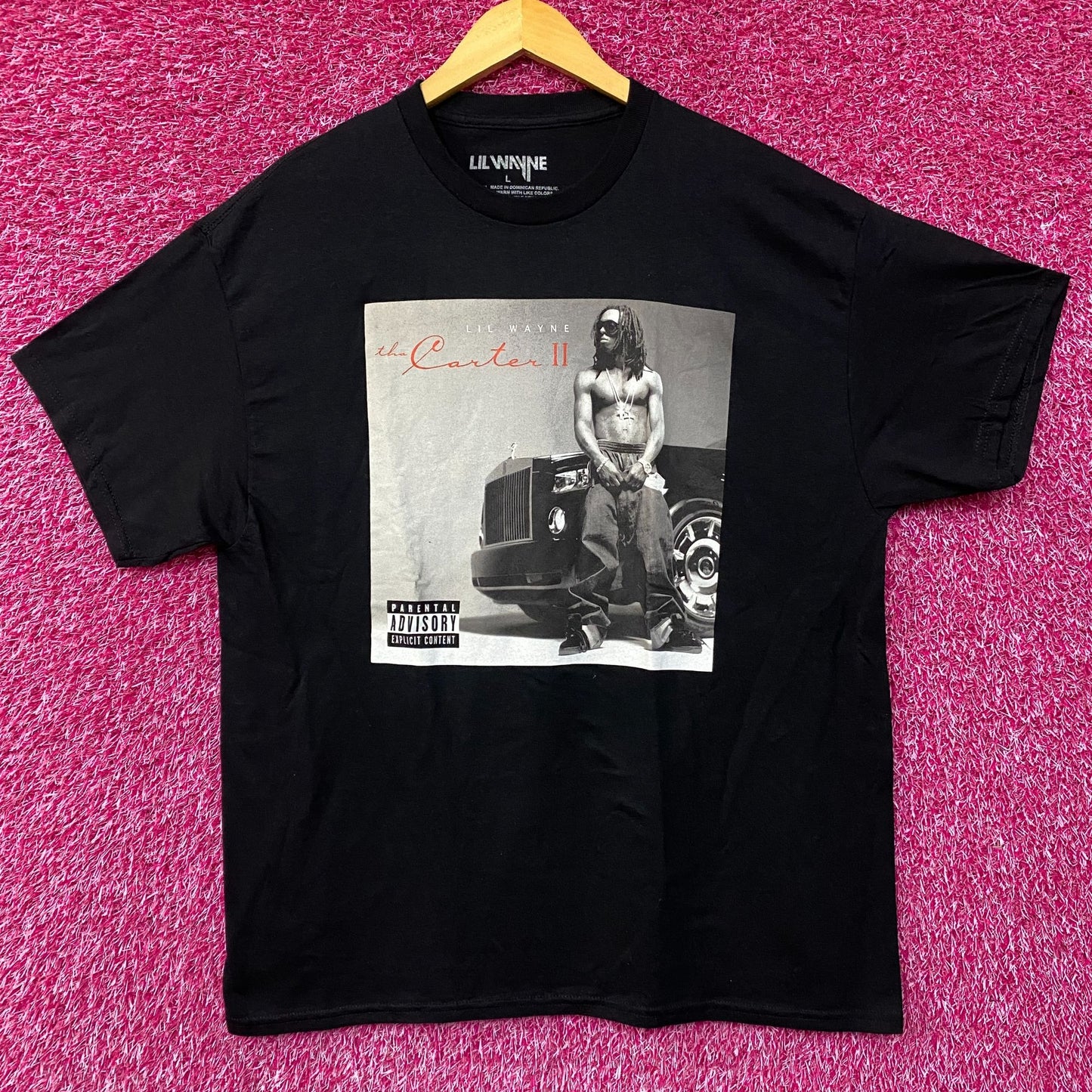 Lil Wayne The Carter II Hip Hop Graphic Design T-Shirt Large