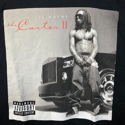 Lil Wayne The Carter II Hip Hop Graphic Design T-Shirt Large