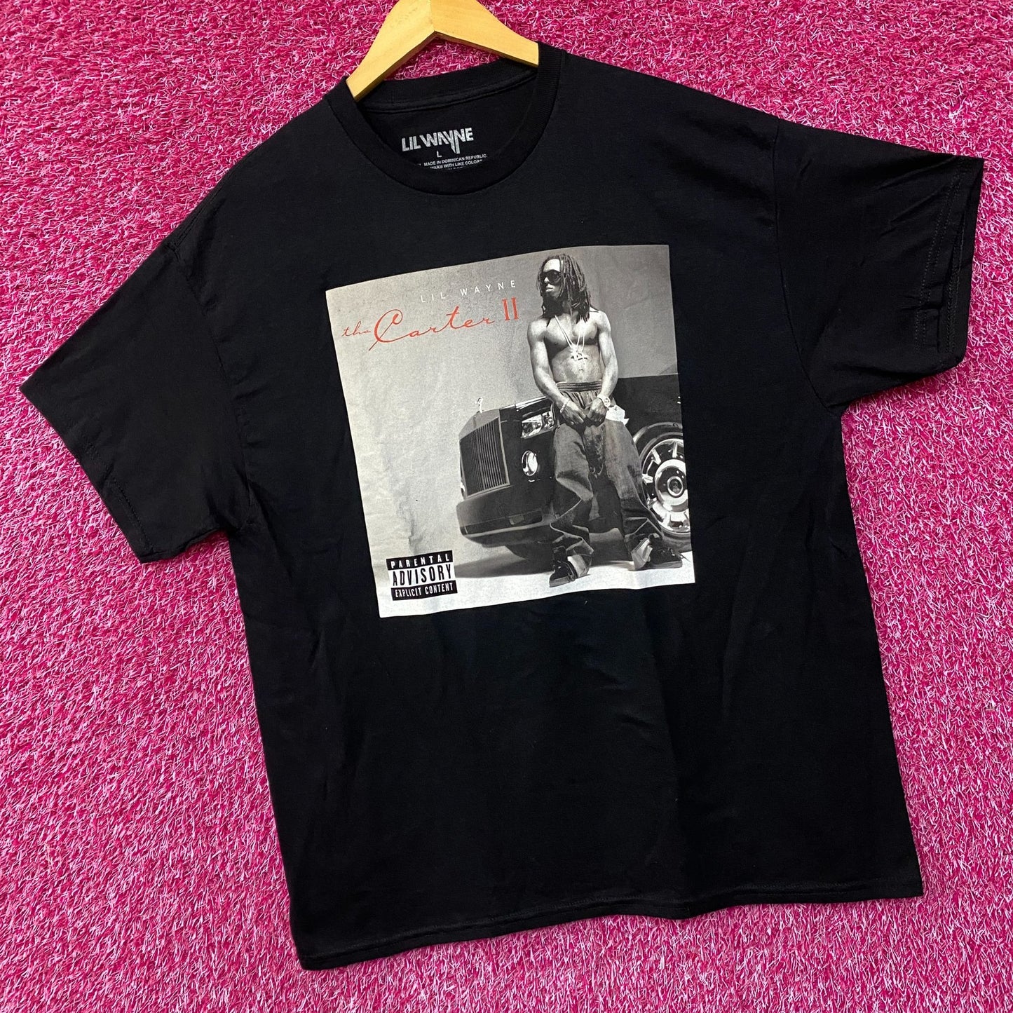Lil Wayne The Carter II Hip Hop Graphic Design T-Shirt Large