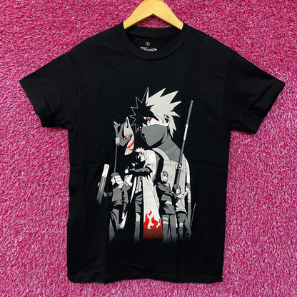 Naruto Shippuden ANBU Black Ops Kakashi Hokages Anime T-shirt Small