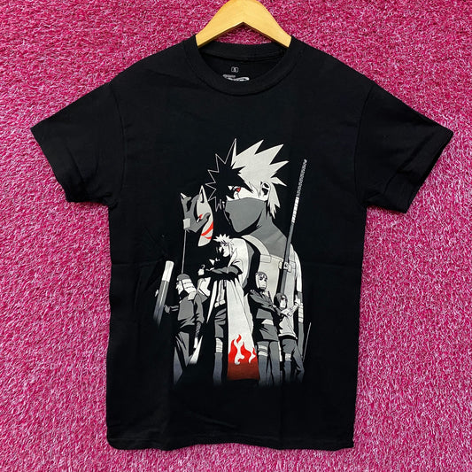 Naruto Shippuden ANBU Black Ops Kakashi Hokages Anime T-shirt Small