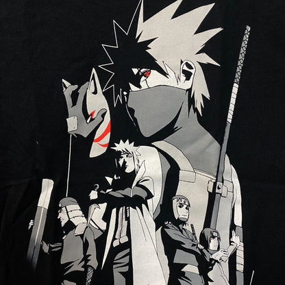 Naruto Shippuden ANBU Black Ops Kakashi Hokages Anime T-shirt Small
