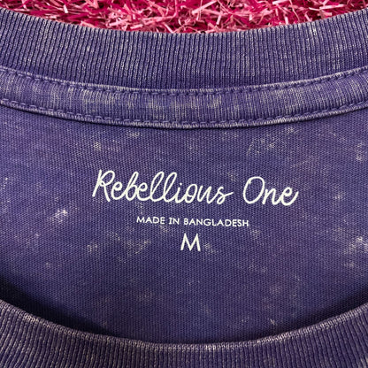 Rebellious One Montana Rocky Mountains Graphic Crop T-shirt Medium