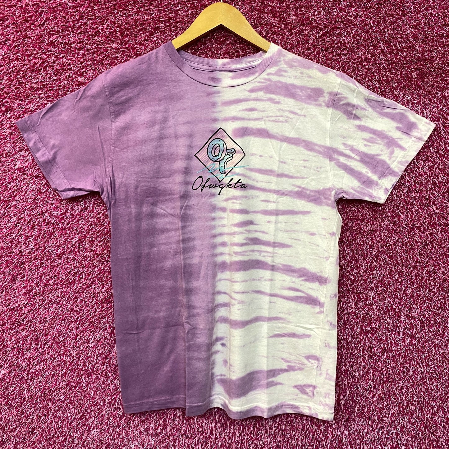 Odd Future Purple Embroidered Tie dye Tshirt size Medium