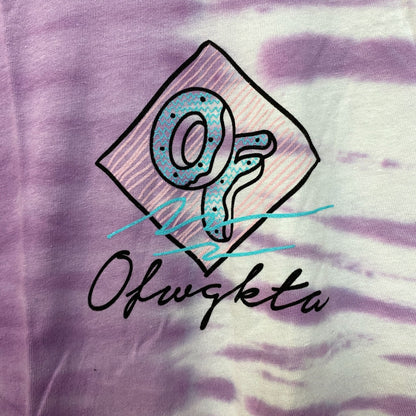 Odd Future Purple Embroidered Tie dye Tshirt size Medium