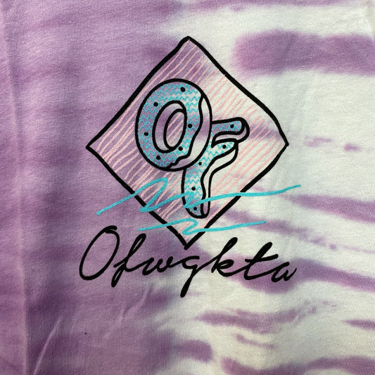 Odd Future Purple Embroidered Tie dye Tshirt size Medium