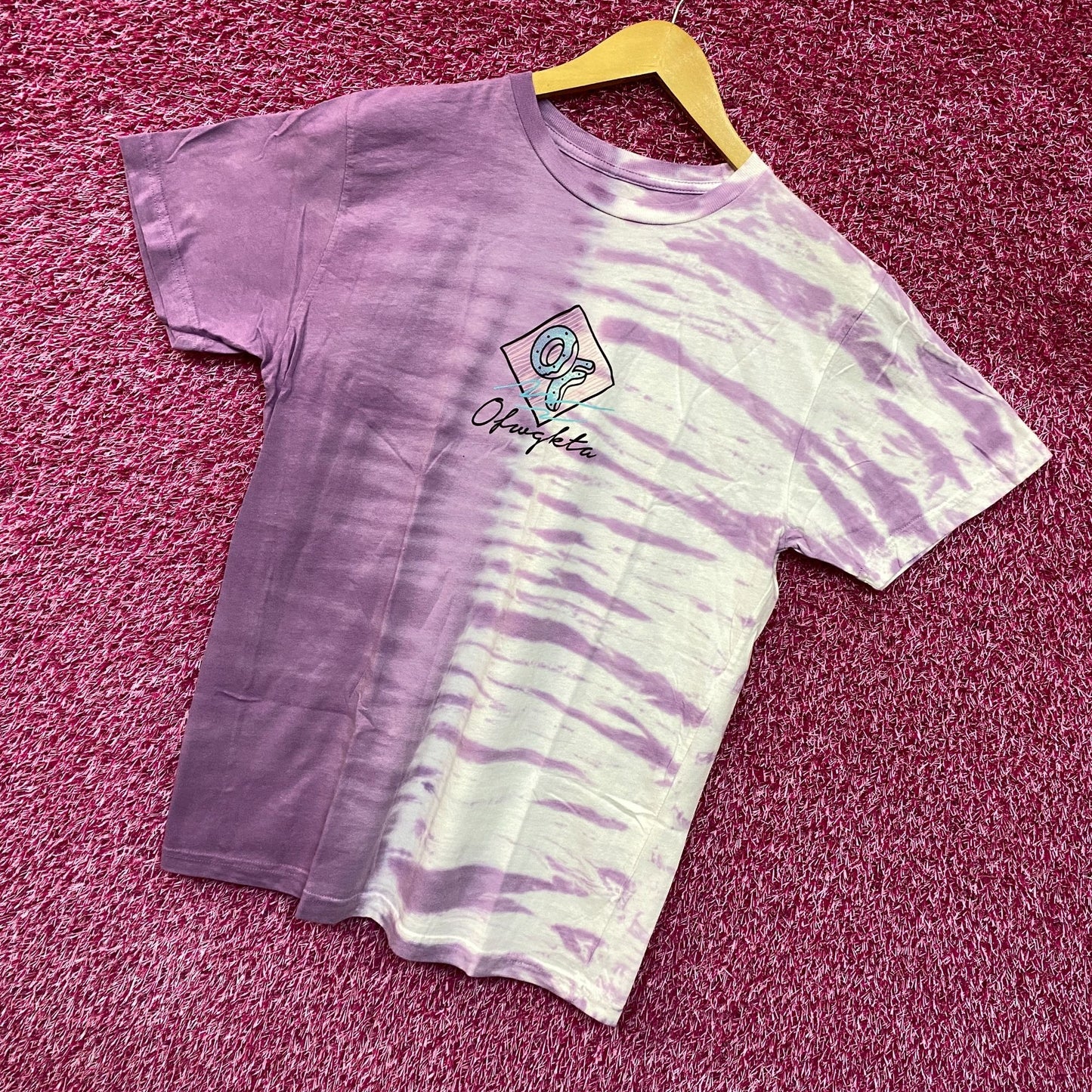 Odd Future Purple Embroidered Tie dye Tshirt size Medium
