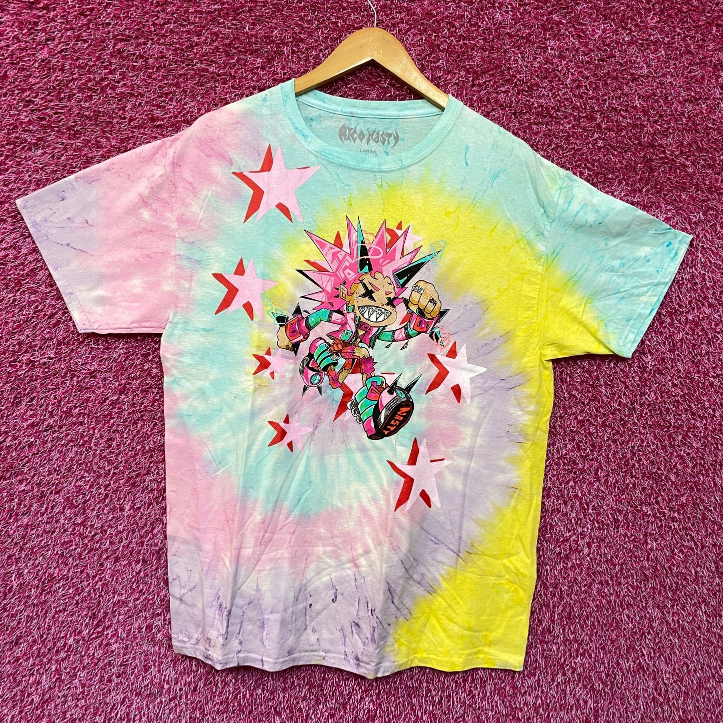 Rico Nasty Rap Tie Dye Tshirt size Large