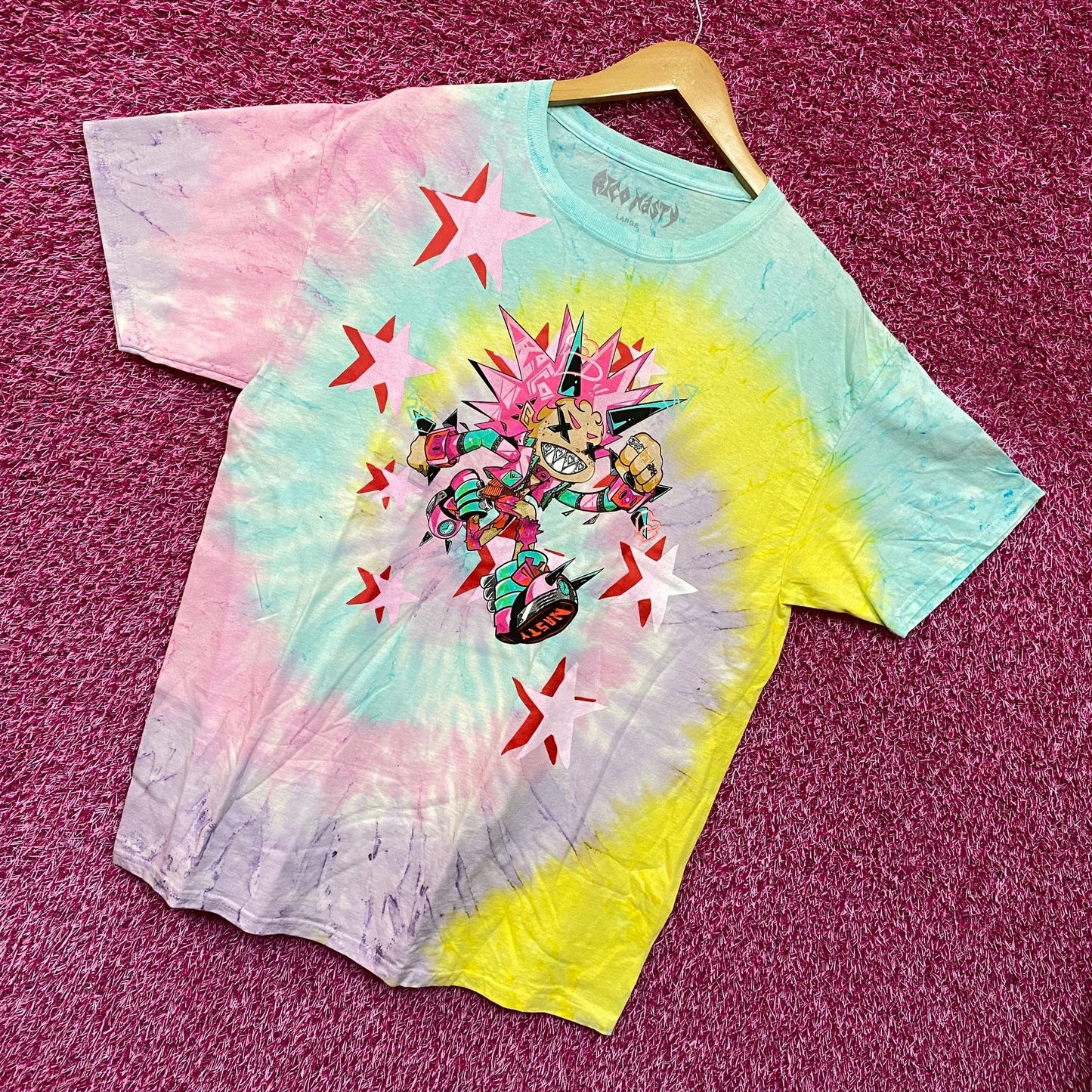 Rico Nasty Rap Tie Dye Tshirt size Large