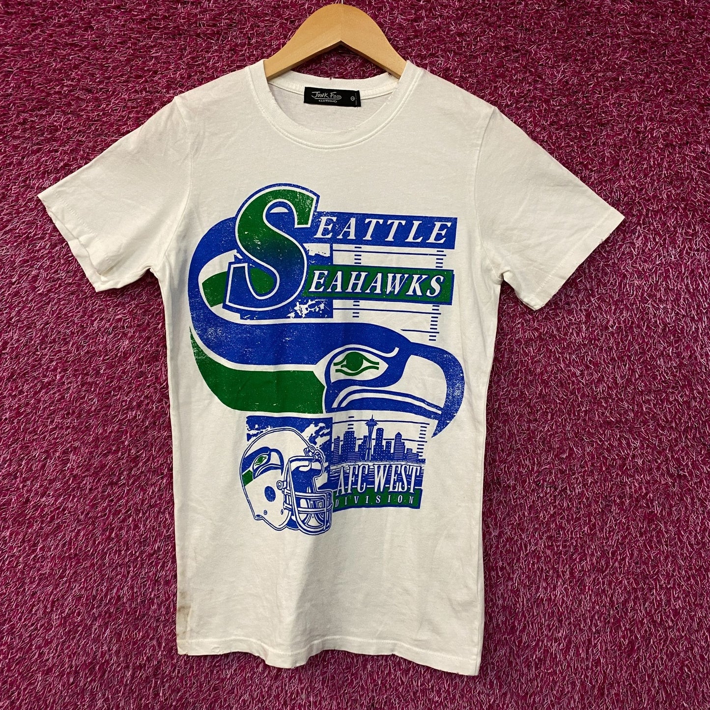 Junk Food Clothing Seattle Seahawks Elite Vintage Inspired Tee XS