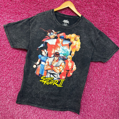 Street Fighter 2 Super Nintendo Character List Tee Medium