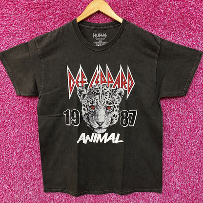 Def Leppard 'Animal' 1987 Graphic Heavy Metal T-Shirt Medium