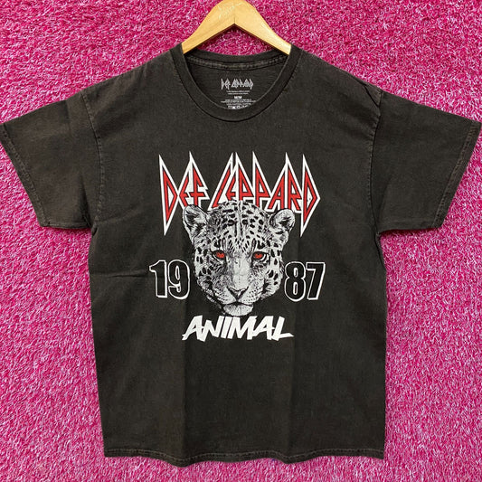 Def Leppard 'Animal' 1987 Graphic Heavy Metal T-Shirt Medium