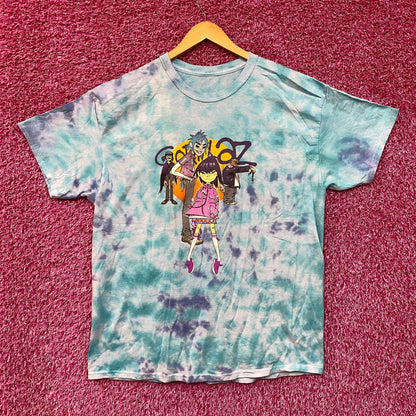 The Gorillaz Phase 1 Celebrity Take Down Rock Tie Dye XL