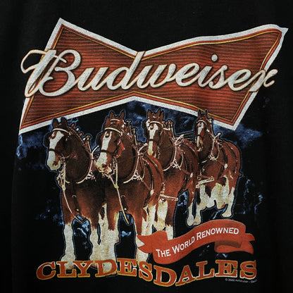 Junk Food Budweiser Clydesdales Beer Crewneck Sweater XL