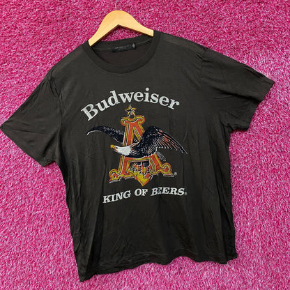 Budweiser King Of Beer American Bald Eagle Logo T-Shirt XL