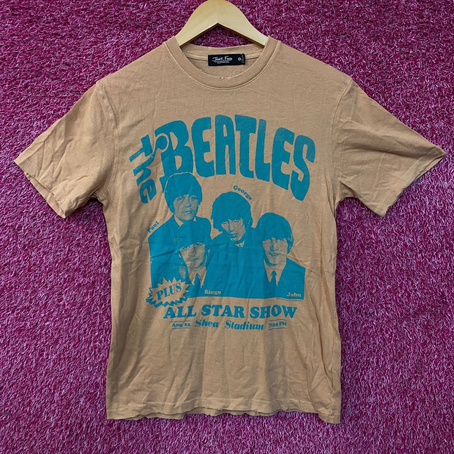 Junk Food Clothing The Beatles All-Star Show Vintage Style Tee XS
