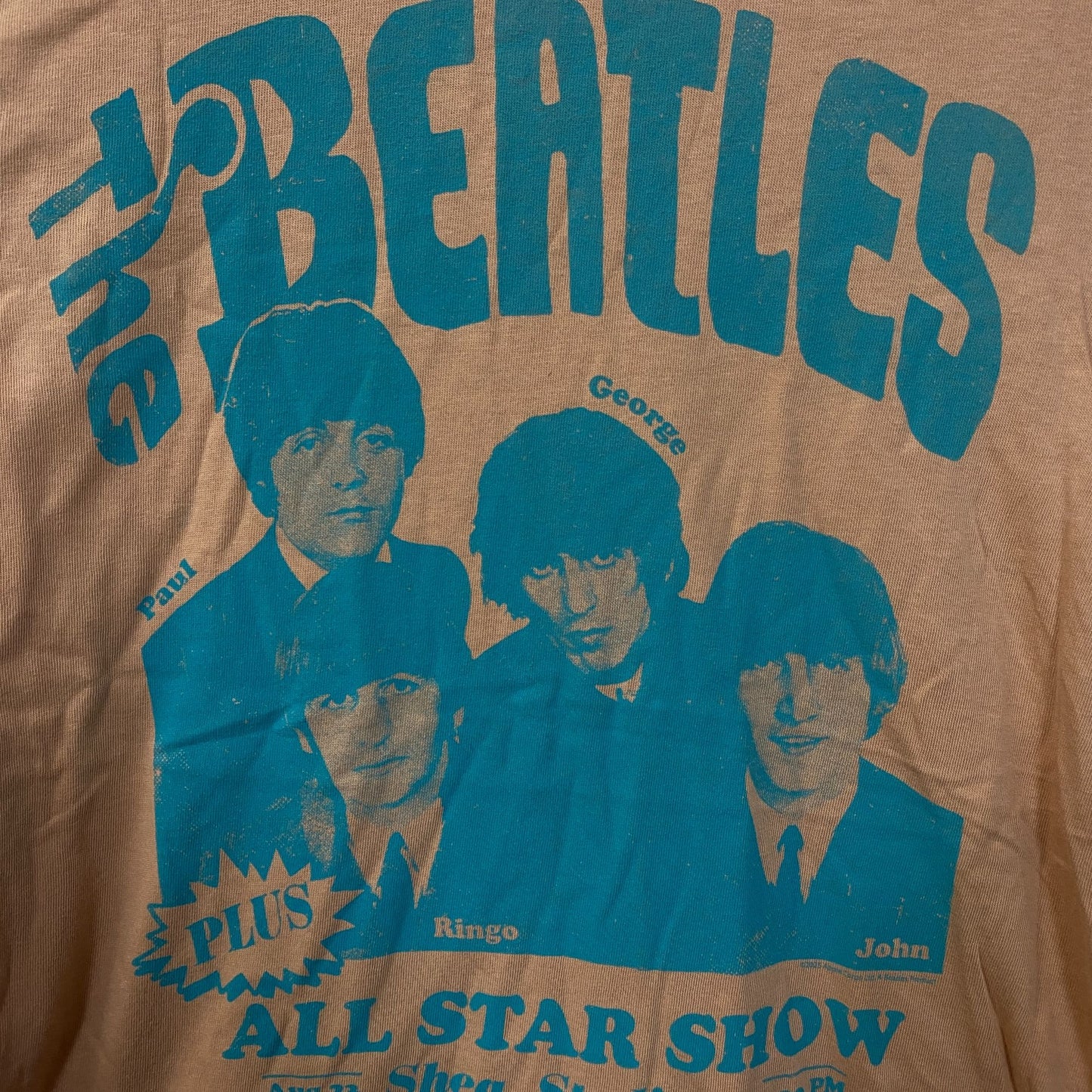 Junk Food Clothing The Beatles All-Star Show Vintage Style Tee XS