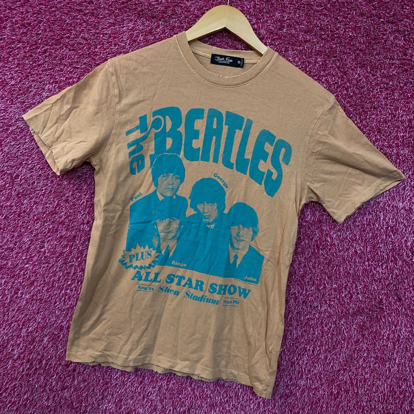 Junk Food Clothing The Beatles All-Star Show Vintage Style Tee XS