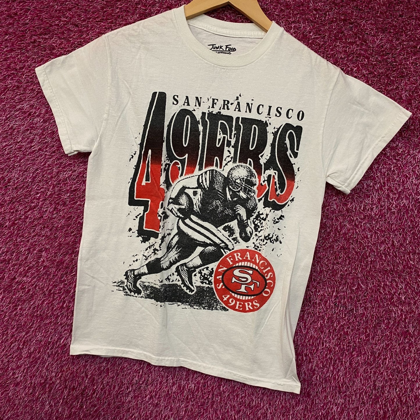 Junk Food Clothing NFL San Francisco 49ers Rushing Flea Market T-Shirt XS