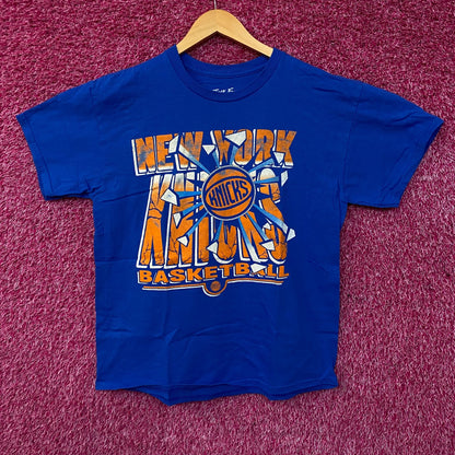 Junk Food Clothing NBA New York Knicks Break Through Graphic Tee Medium