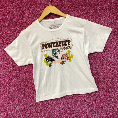 The Powerpuff Girls Western Cowgirls Crop Top Size XL