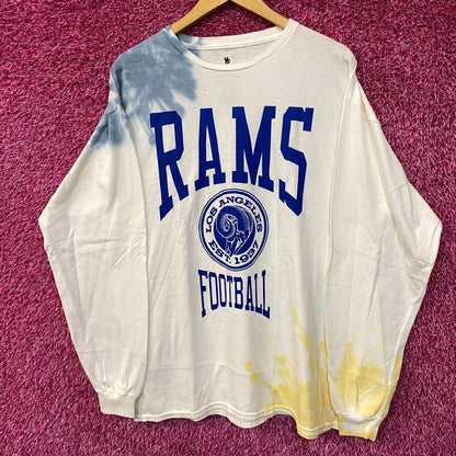 NFL Franchise NFC West Los Angeles Rams Tie-Dye Long Sleeve Large