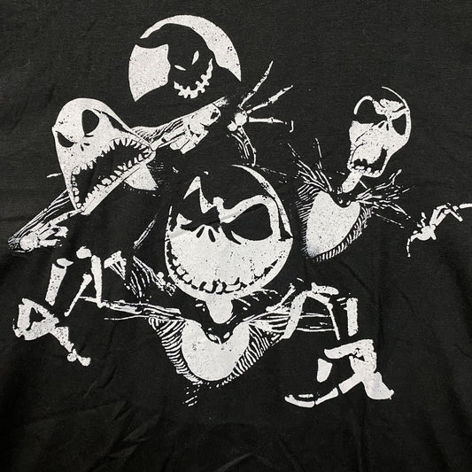 The Nightmare Before Christmas Jack Skellington Collage Face Prints T-Shirt large
