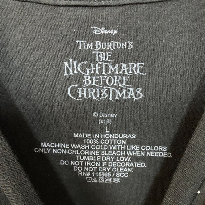 The Nightmare Before Christmas Jack Skellington Collage Face Prints T-Shirt large