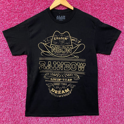 Alan Jackson Chasin That Neon Rainbow Graphic T-Shirt Medium