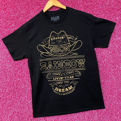 Alan Jackson Chasin That Neon Rainbow Graphic T-Shirt Medium