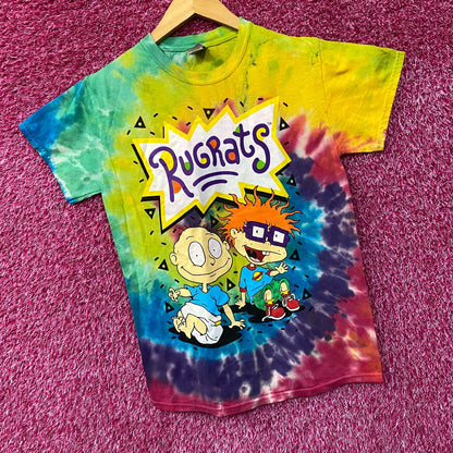 Nickelodeon Rugrats Tommy & Chucky Cartoon Tie Dye T-Shirt Small