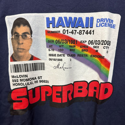 Superbad McLovin Hawaii ID Card Movie Promo Long Sleeve L