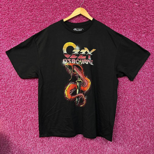 Ozzy Ozbourne Cobra Logo Vintage Style T-Shirt 2XL