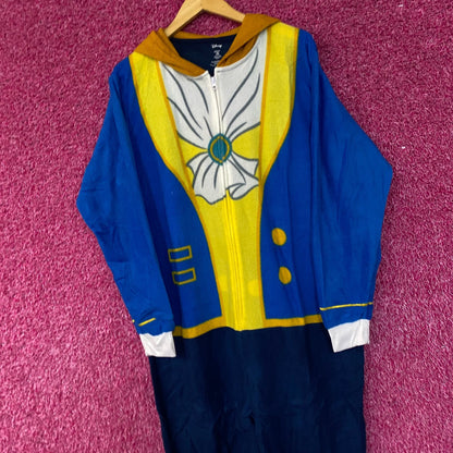 Disney Beauty and The Beast One Piece Onesie Pajamas Small