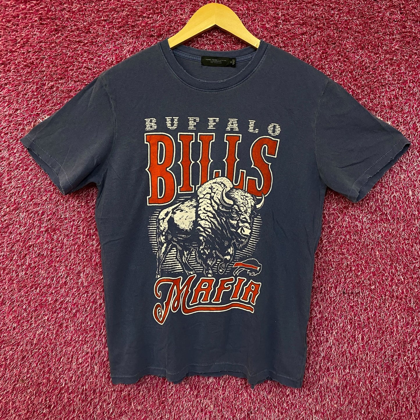 Junk Food Clothing Bills Mafia Vintage Style Graphic Tee Medium