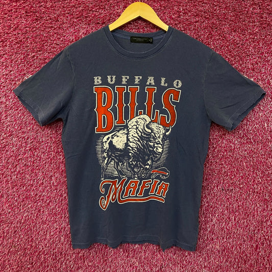 Junk Food Clothing Bills Mafia Vintage Style Graphic Tee Medium