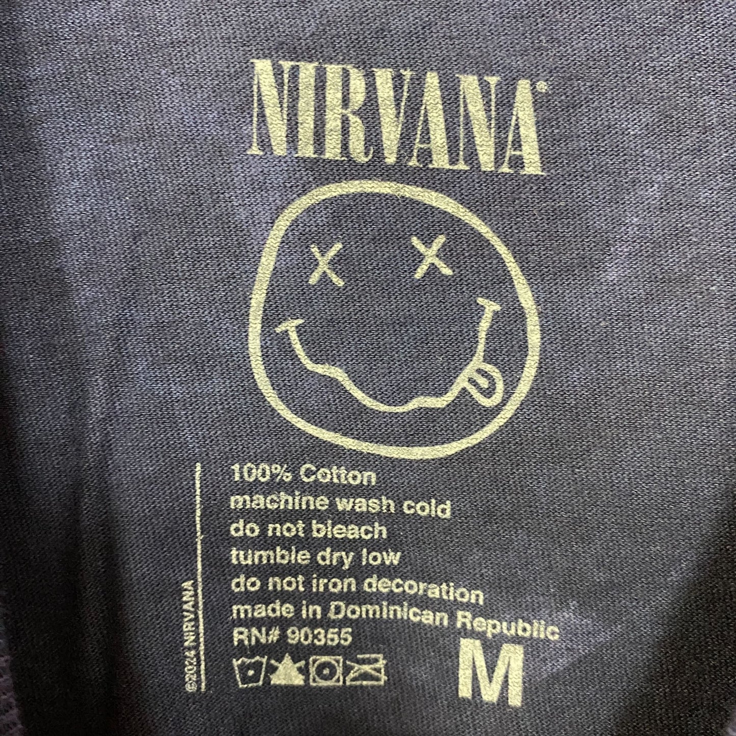 Nirvana Blue Monochrome In Utero Rock tshirt Size Medium