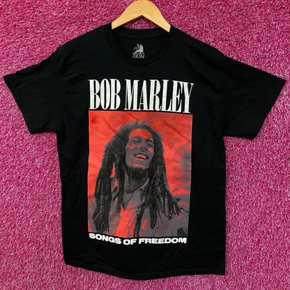 Zion Rootswear Bob Marley Songs of Freedom Graphic T-Shirt Medium