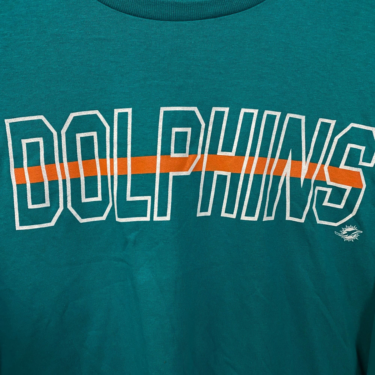 Junk Food Clothing Miami Dolphins Long Sleeve Crop Tee Medium