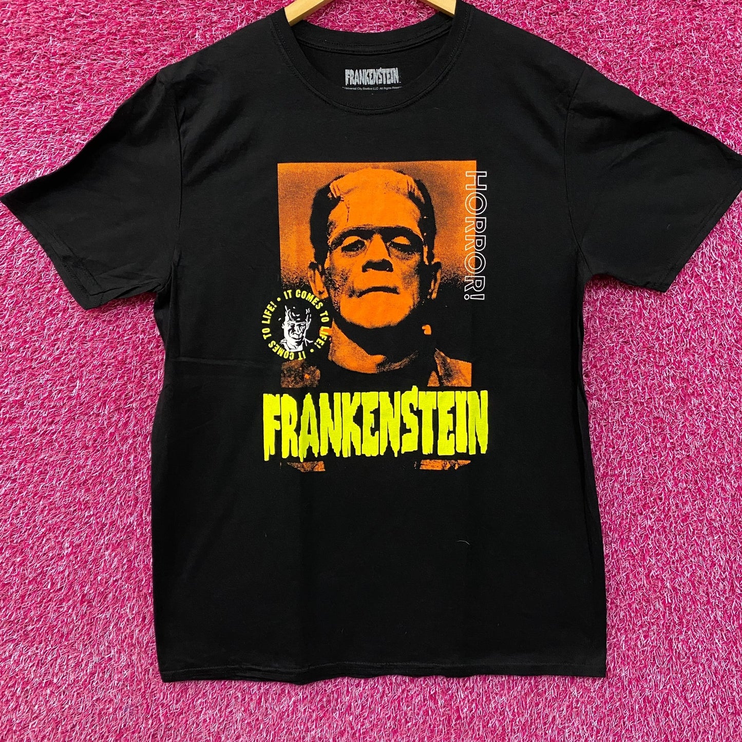 Frankenstein 1931 Classic Horror Film Promo Frankenstein Monsters T-Shirt Large
