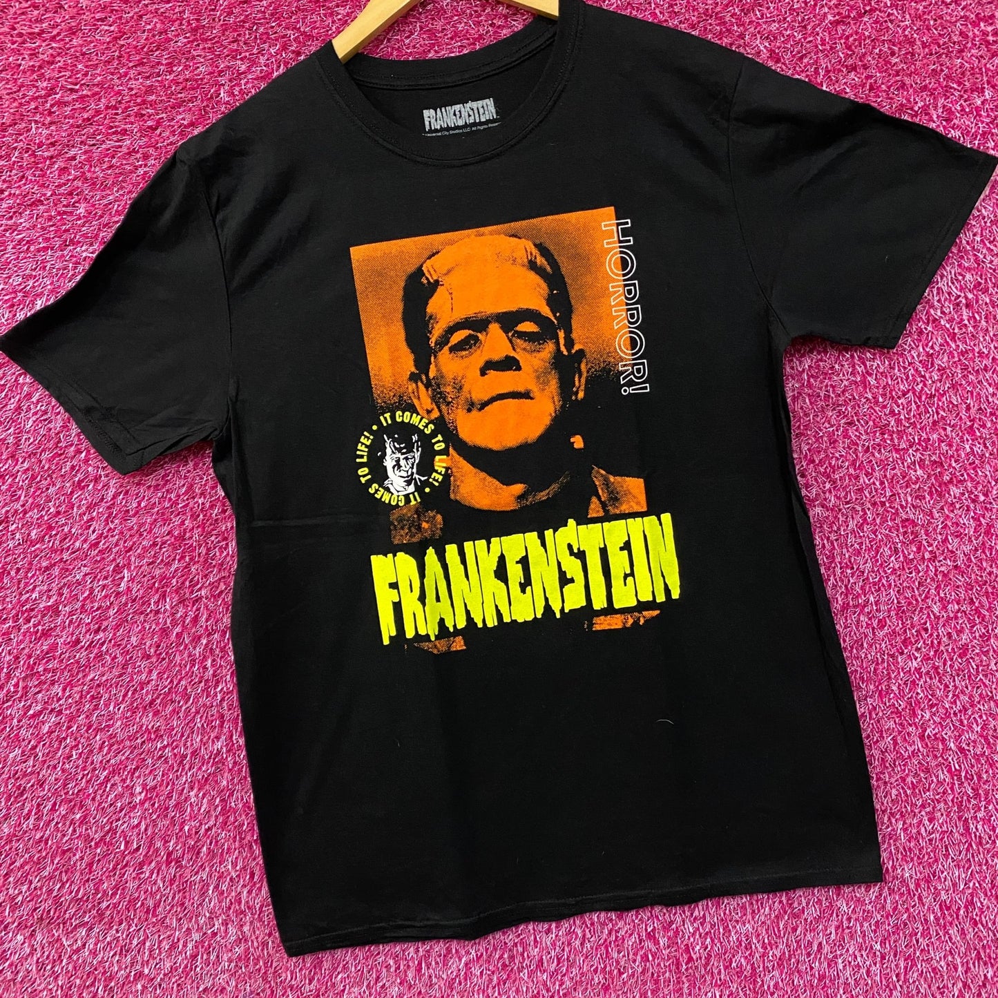 Frankenstein 1931 Classic Horror Film Promo Frankenstein Monsters T-Shirt Large