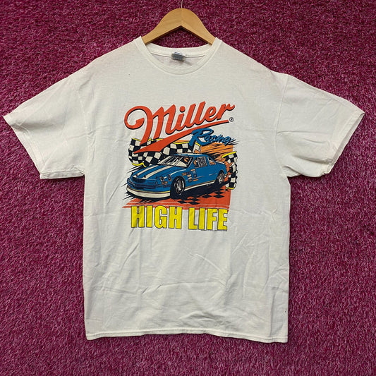 Junk Food Clothing Miller High Life Racing Flea Market Tee Large