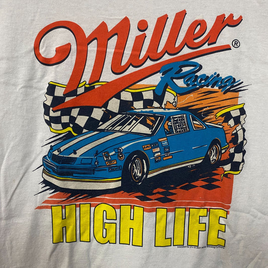 Junk Food Clothing Miller High Life Racing Flea Market Tee Large
