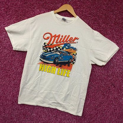 Junk Food Clothing Miller High Life Racing Flea Market Tee Large