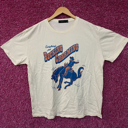 Junk Food Clothing Bucking Charming Vintage Style T-Shirt XL