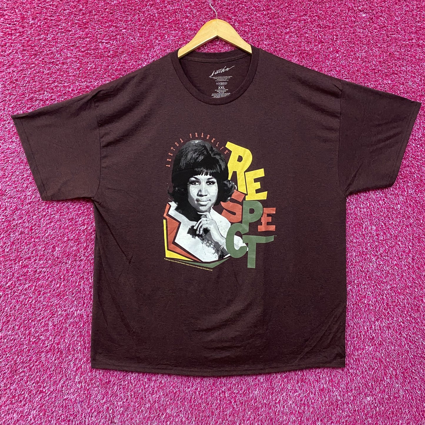 Aretha Frankling Queen Of Soul Respect T-Shirt 2XL