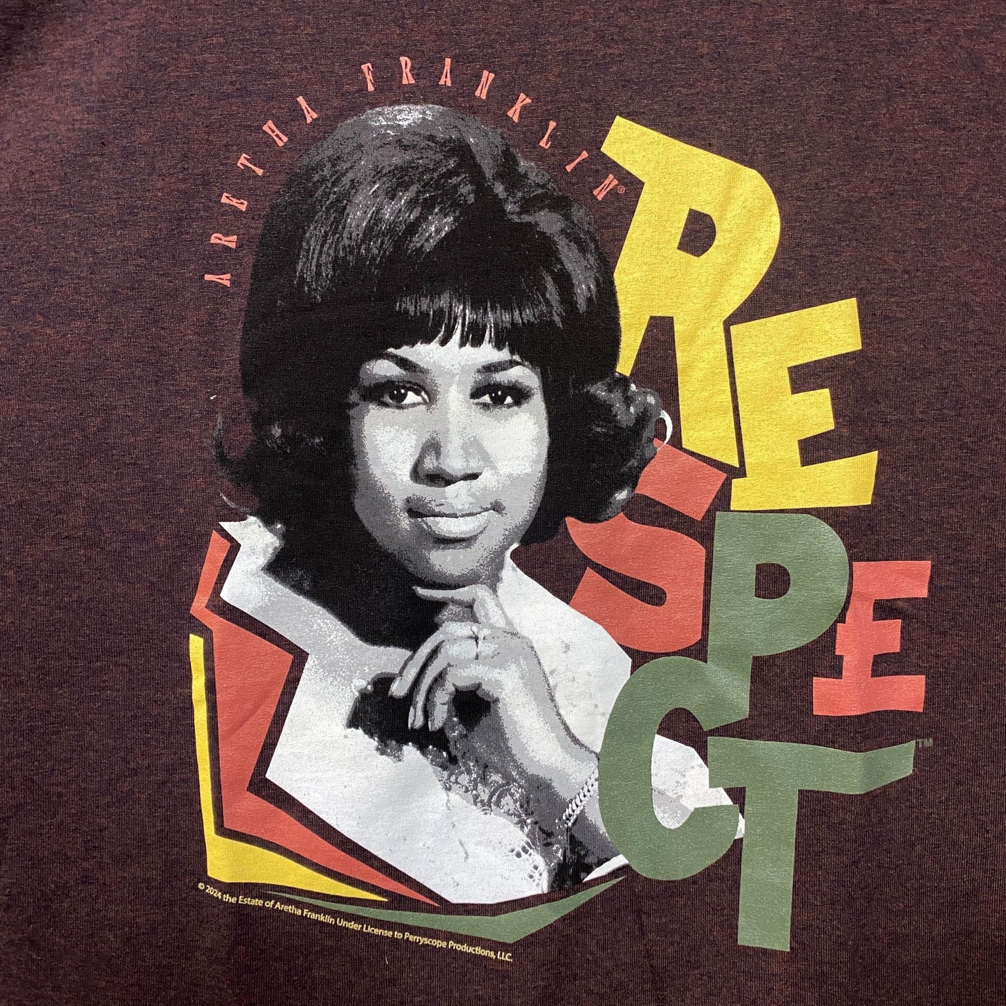 Aretha Frankling Queen Of Soul Respect T-Shirt 2XL