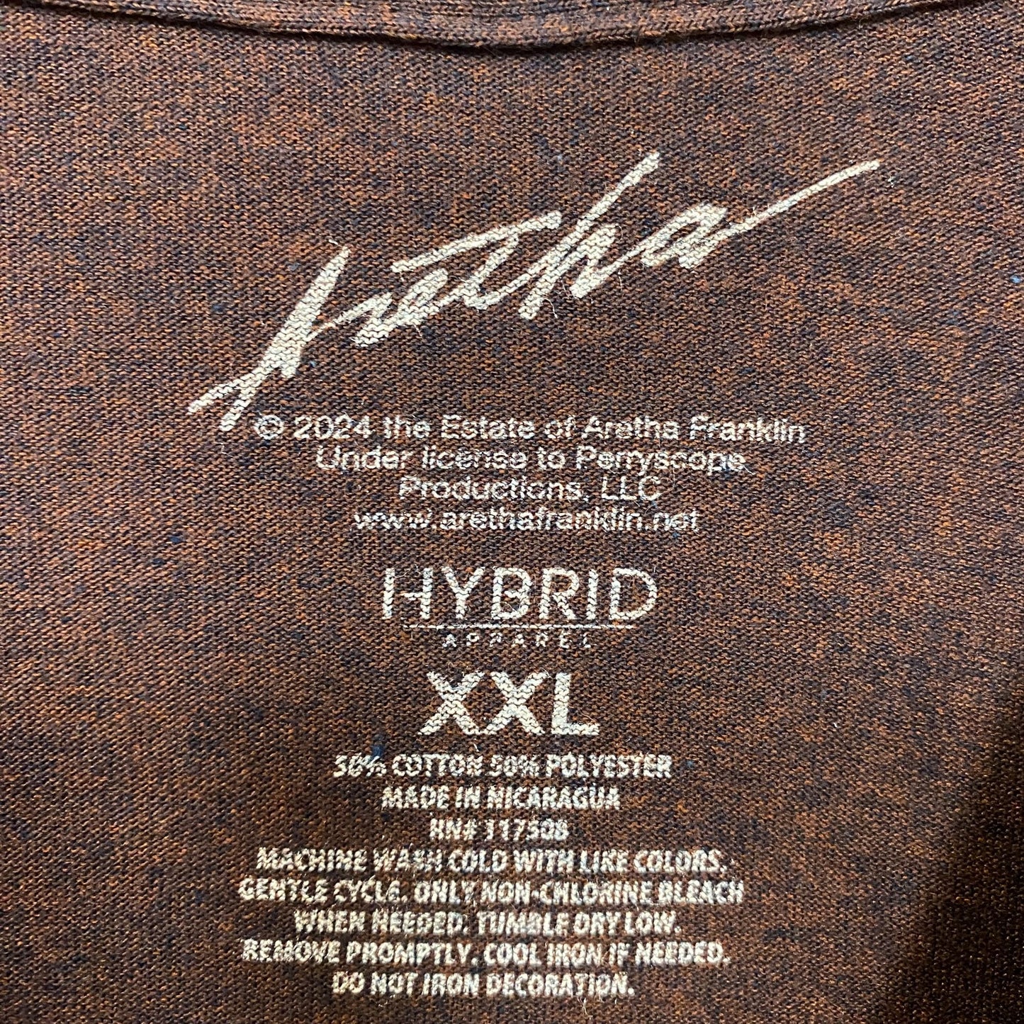 Aretha Frankling Queen Of Soul Respect T-Shirt 2XL